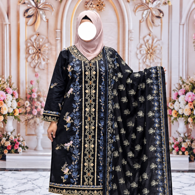 Premium Aarong Cotton Embroidered & Printed Ready-Made Three-Piece Collection